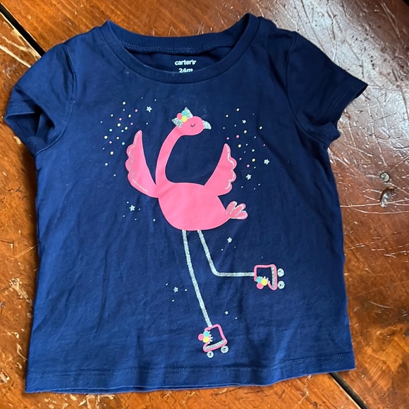 Roller skating flamingo shirt - Picture 1 of 4